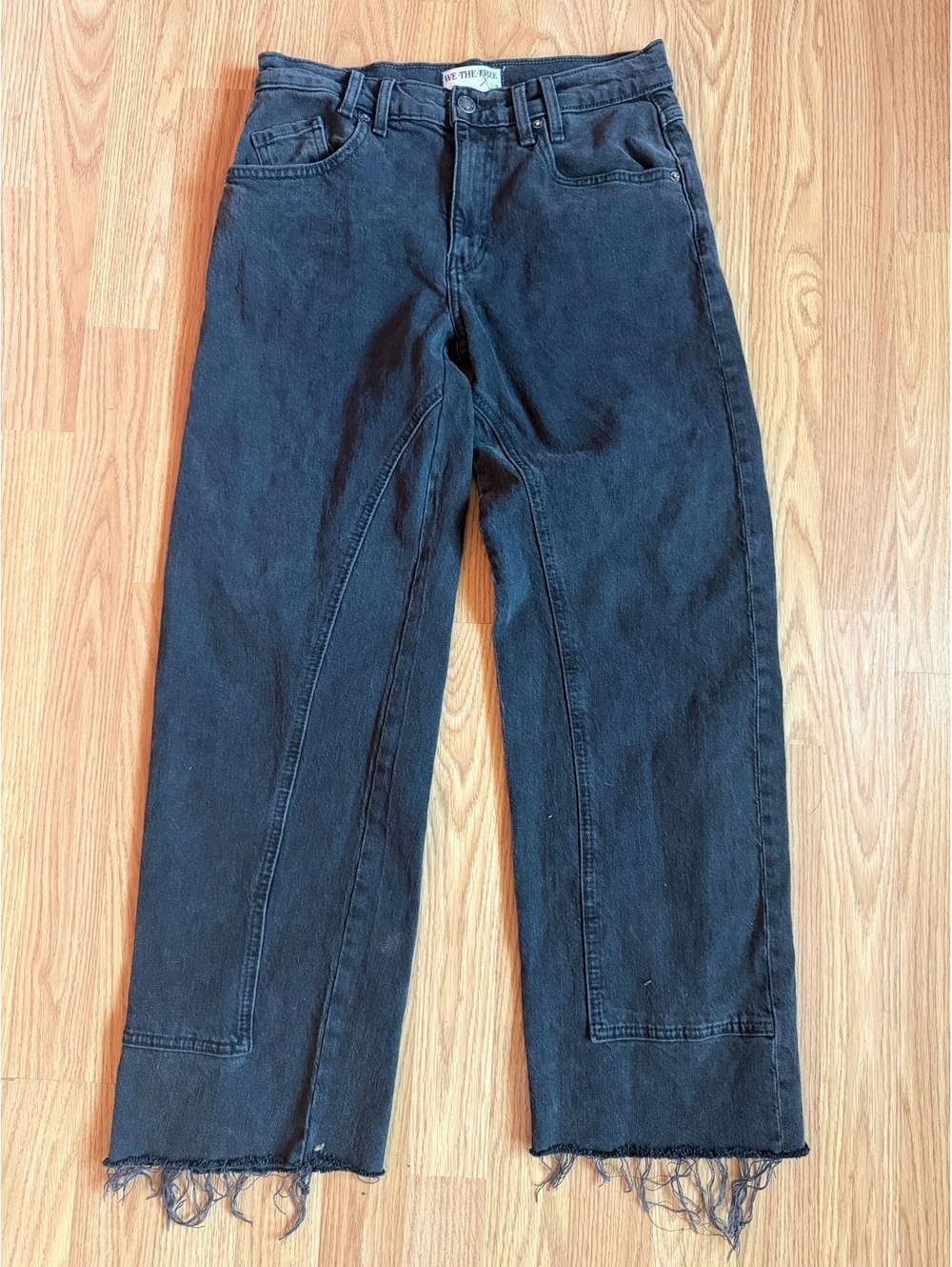 We The Free Straight Leg Black Jeans Size 27